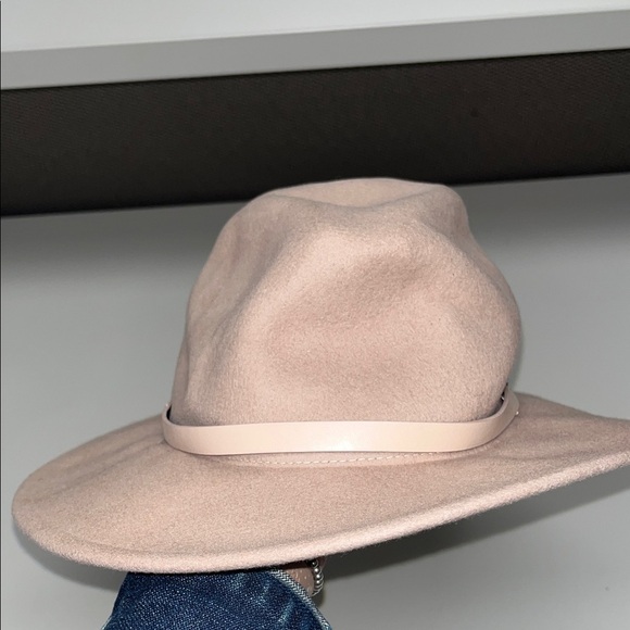 Free People Blush Pink Wool boho hat OS with band main image 4